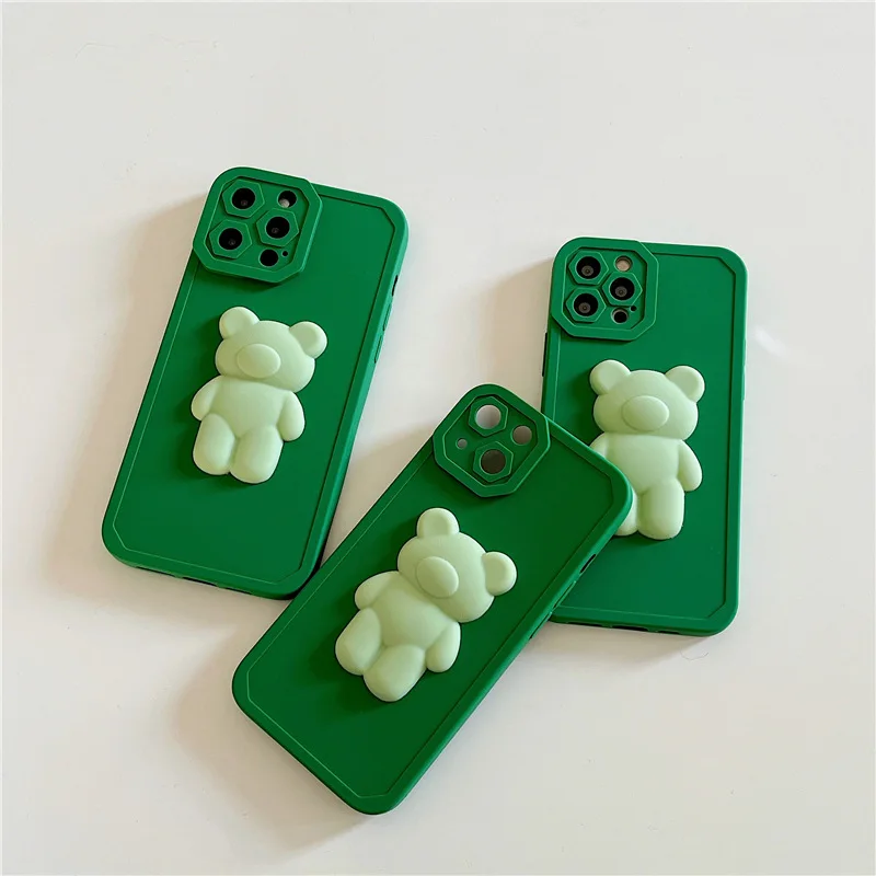 Luxury Silica gel 3D Bear Matcha Green Phone Case for iPhone 13 12 11 Pro X XS XR Max Case Protection Cover
Luxury Silica gel 3D Bear Matcha Green Phone Case for iPhone 13 12 11 Pro X XS XR Max Case Protection Cover