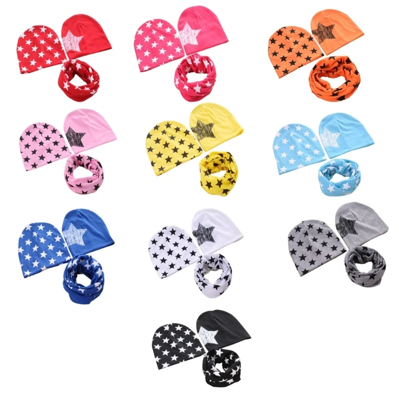 Infant Beanie Hat Collar Scarf Set Baby Turban Hat Bone-less Kids Hat Cute Star Print Hat Girl Boys Unisex Headdress
Infant Beanie Hat Collar Scarf Set Baby Turban Hat Bone-less Kids Hat Cute Star Print Hat Girl Boys Unisex Headdress