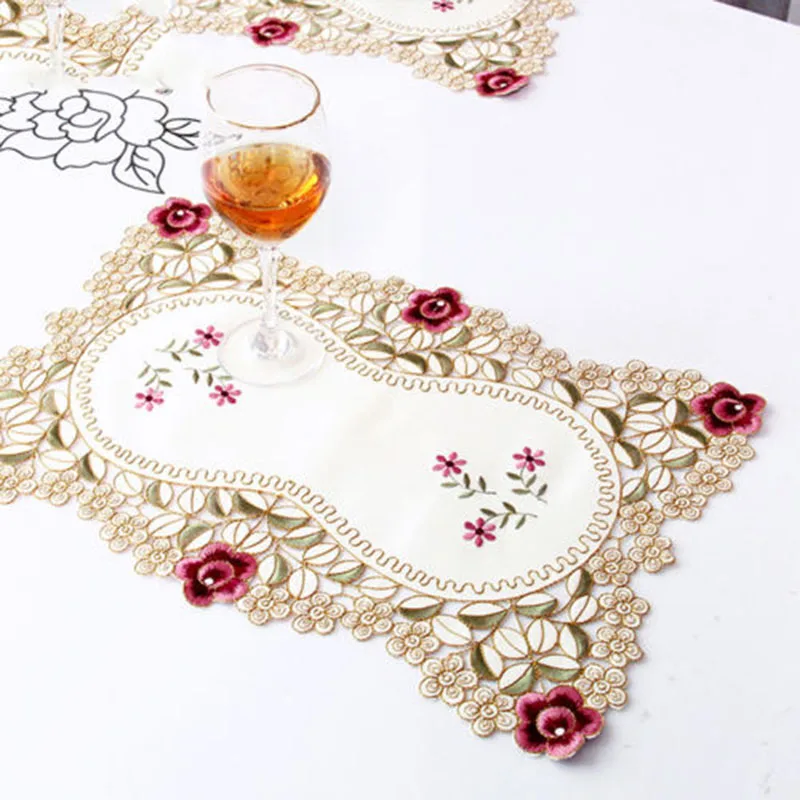 Mat Lace Fabric Placemat 30*45cm Dining Tablecloth Place Floral Vintage Brand new High quality Durable Practical
Mat Lace Fabric Placemat 30*45cm Dining Tablecloth Place Floral Vintage Brand new High quality Durable Practical