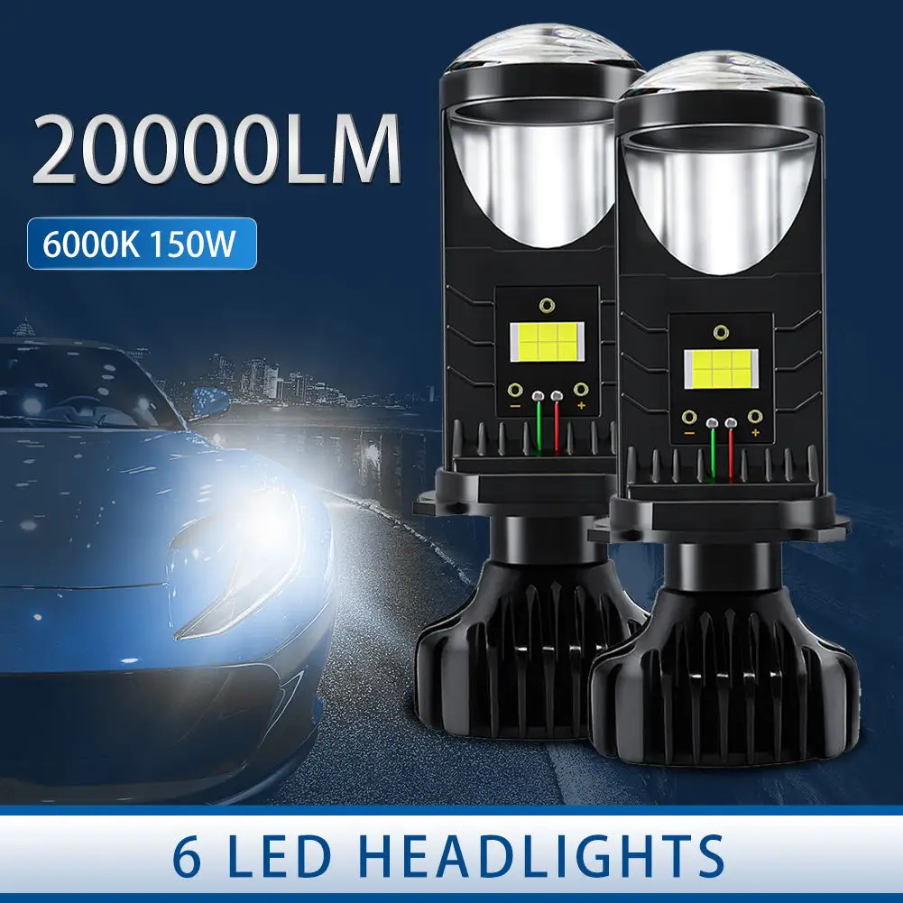 Car LED Bulb 2PCS 10-32V Mini Projector Lens White Large Chip Ultra Bright High Low Beam Auto Lights H4 LED Headlight Bulb
Car LED Bulb 2PCS 10-32V Mini Projector Lens White Large Chip Ultra Bright High Low Beam Auto Lights H4 LED Headlight Bulb