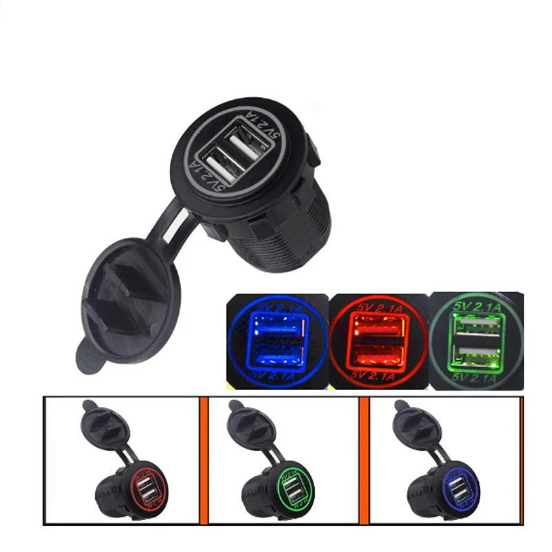 DC 12-24V LED Digital Display Car charger Waterproof Dual Cigarette Lighter USB 2 Port Power Adapter Outlet Socket 5V 2.1A 1A
DC 12-24V LED Digital Display Car charger Waterproof Dual Cigarette Lighter USB 2 Port Power Adapter Outlet Socket 5V 2.1A 1A