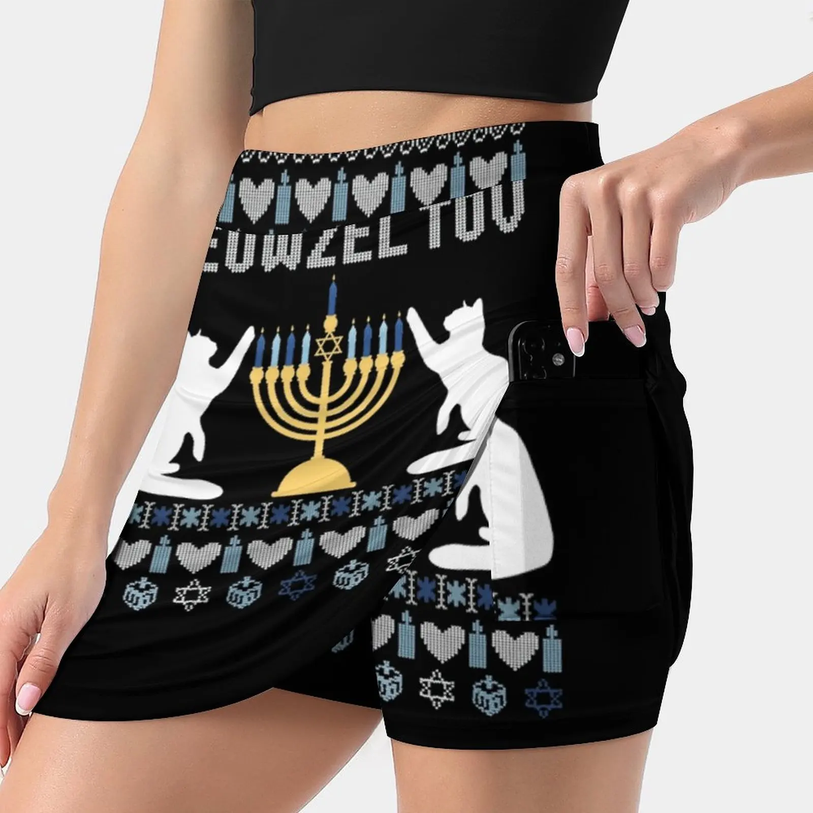 Meowzel Tov Chanukah Shirt Women's skirt Y2K Summer Clothes 2022 Kpop Style Trouser Skirt With Pocket Funny Chanukah Funny
Meowzel Tov Chanukah Shirt Women's skirt Y2K Summer Clothes 2022 Kpop Style Trouser Skirt With Pocket Funny Chanukah Funny