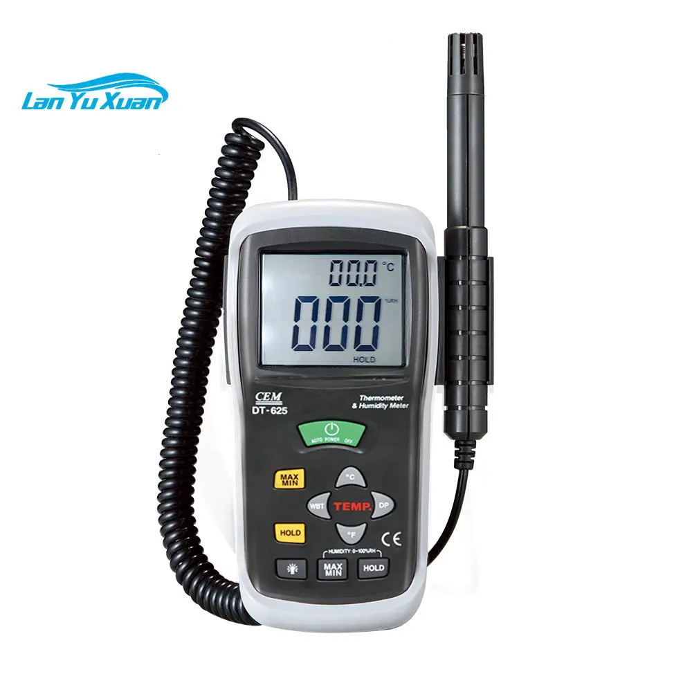 

CEM DT-625 thermo-hygrometer with Wet Bulb Temperature Dew Point temperature for lab industrial Engineer professional use