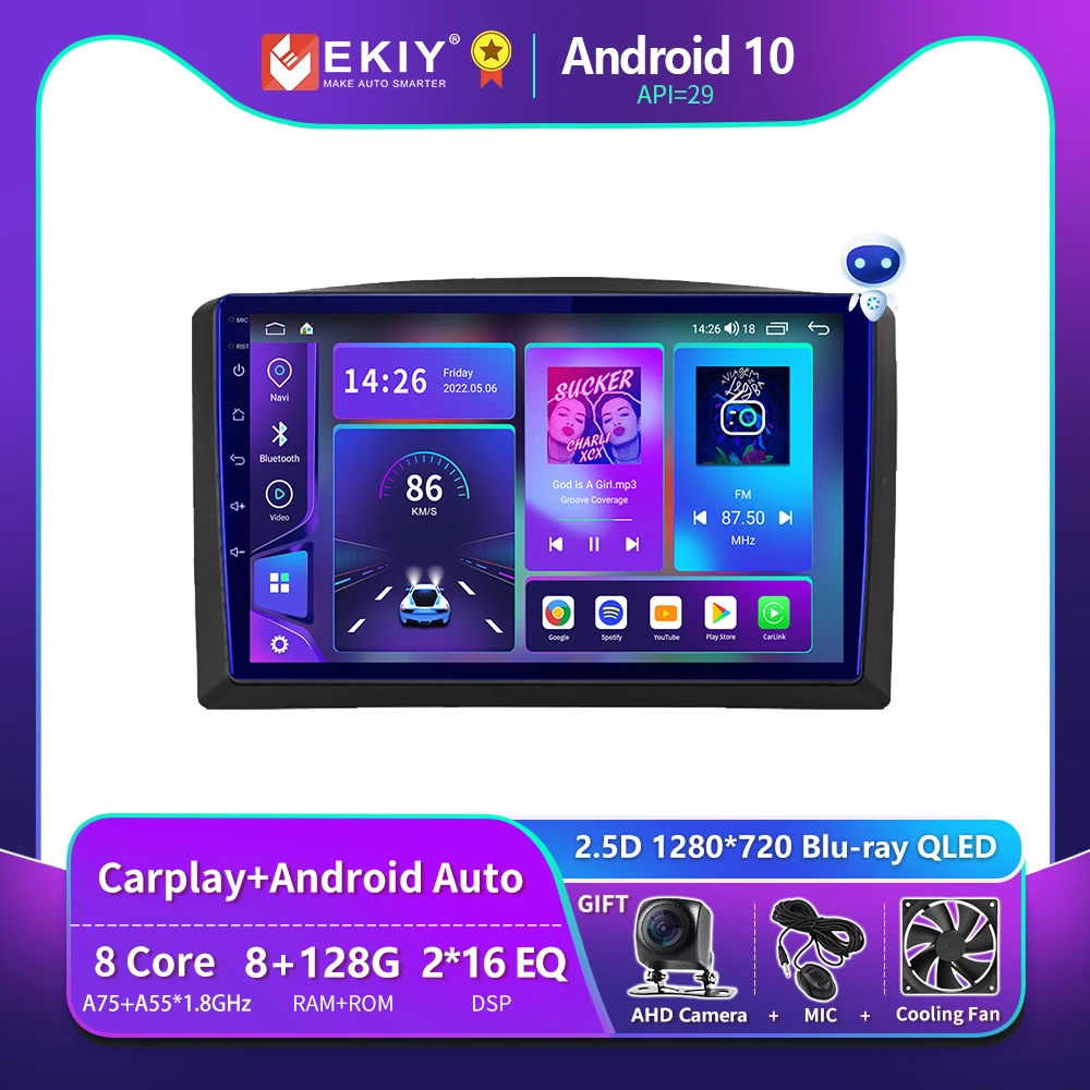 EKIY T900 8G 128G For Mercedes Benz Vito 3 Viano W639 2014 - 2021 Car Radio Multimedia Video Player Navigation GPS Android Auto
EKIY T900 8G 128G For Mercedes Benz Vito 3 Viano W639 2014 - 2021 Car Radio Multimedia Video Player Navigation GPS Android Auto
