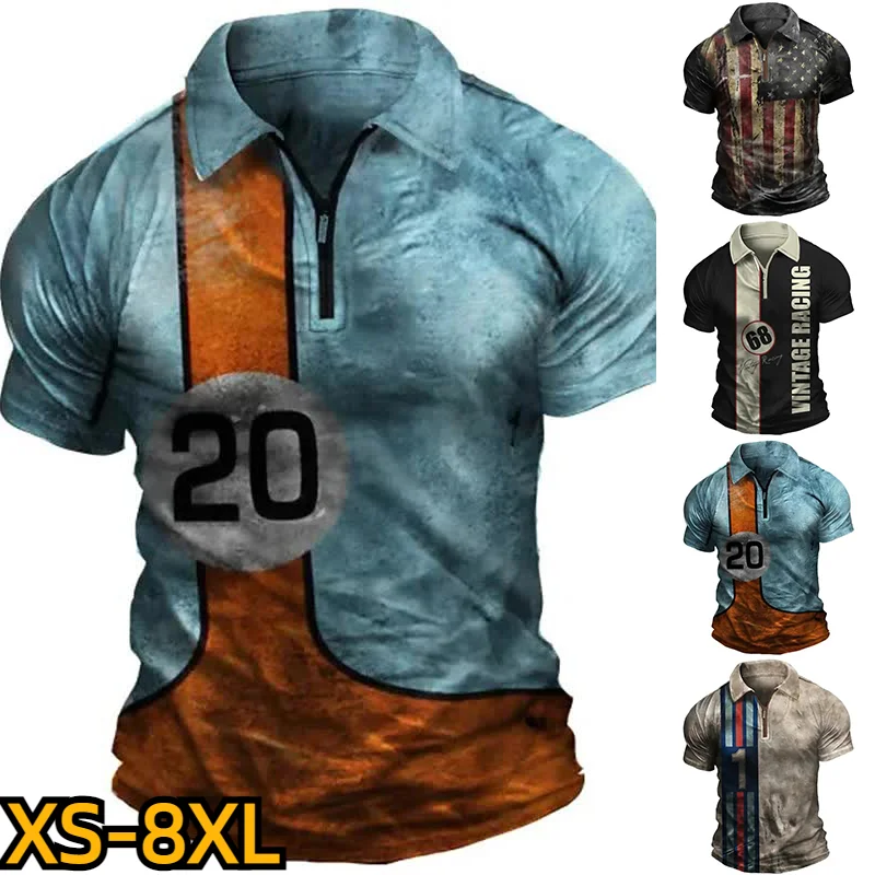 2023 Men's Fashion Polo Shirt 3D Digital Printing Zip T-shirt Summer Casual Short Sleeve Street Style Series Clothes Lapel Top
2023 Men's Fashion Polo Shirt 3D Digital Printing Zip T-shirt Summer Casual Short Sleeve Street Style Series Clothes Lapel Top