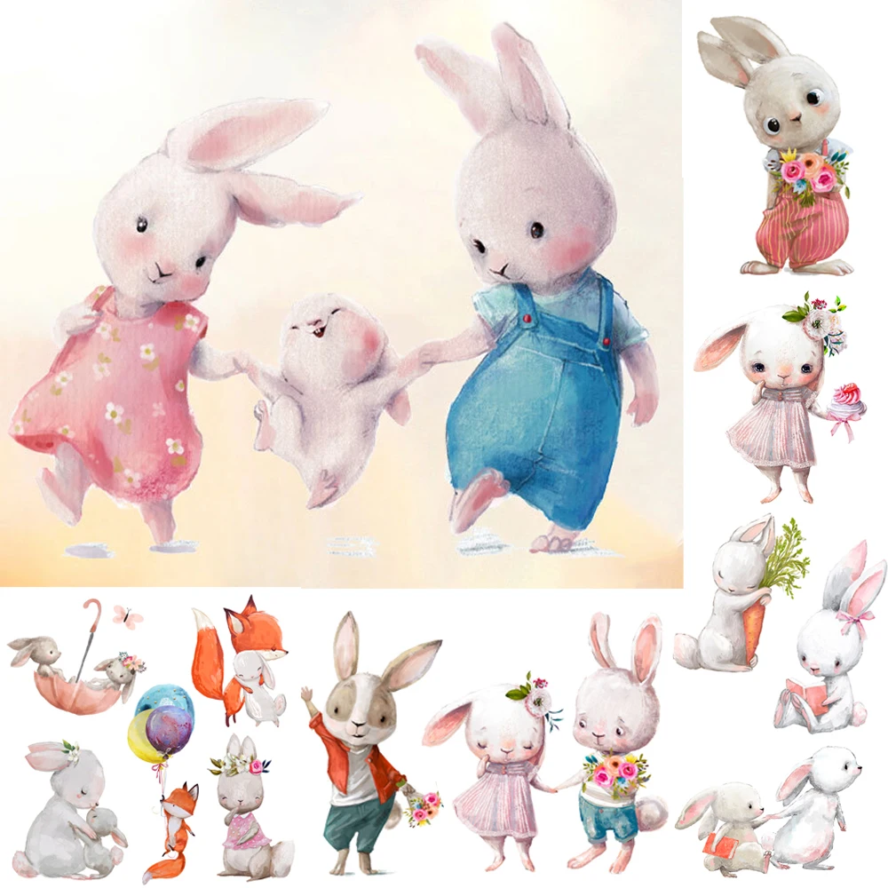 Cartoon Cute Bunny Flower Wall Stickers for Kids Girls Boy Baby Room Bedroom Decor Family Rabbit Animals Wallpaper Vinyl Decals
Cartoon Cute Bunny Flower Wall Stickers for Kids Girls Boy Baby Room Bedroom Decor Family Rabbit Animals Wallpaper Vinyl Decals