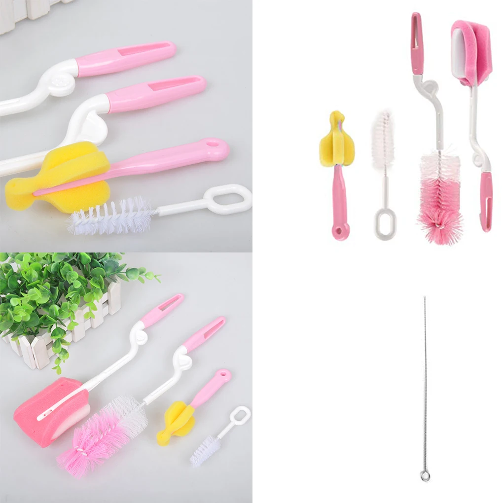 Baby Sponge Nursing Bottle Scrub Nipple Cleaning Brush Set Stainless Steel Straw Brush
Baby Sponge Nursing Bottle Scrub Nipple Cleaning Brush Set Stainless Steel Straw Brush