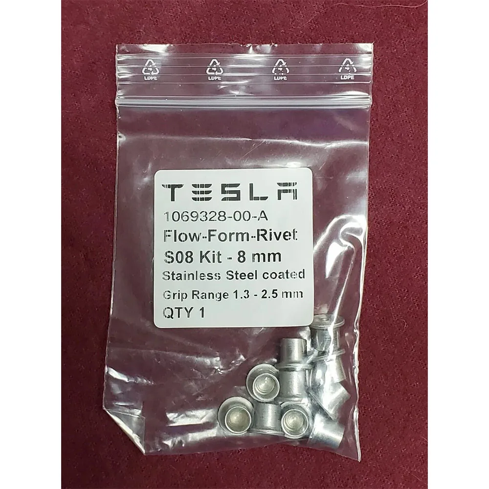 Абсолютно Новый заклепка Tesla-часть #1069328-00-заклепка из нержавеющей стали S08 8 мм Диапазон захвата 1,3-2,5 мм (продается в пакетах по 10 шт.)
Абсолютно Новый заклепка Tesla-часть #1069328-00-заклепка из нержавеющей стали S08 8 мм Диапазон захвата 1,3-2,5 мм (продается в пакетах по 10 шт.)