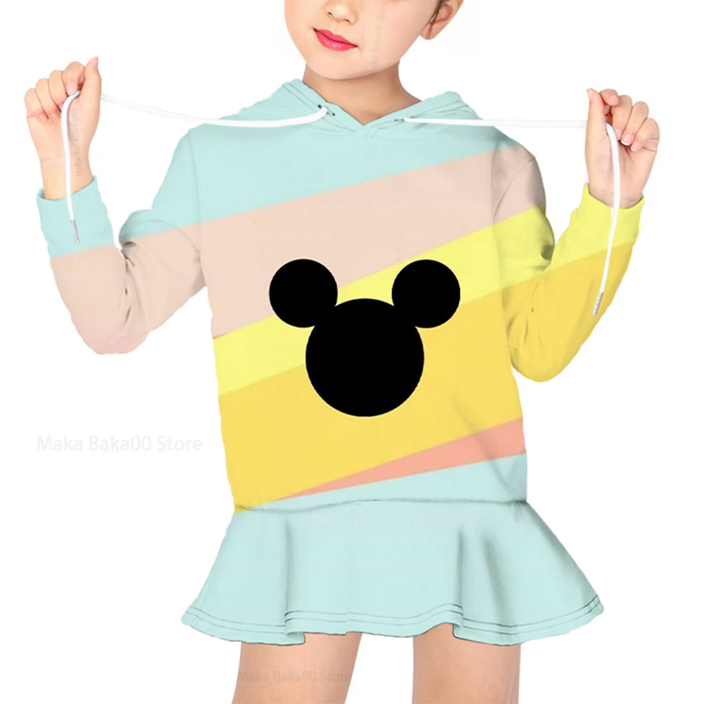 Disney Mickey Mouse New Children's Clothing Printed Long Sleeve Hoodie Girls Casual Cartoon Autumn and Winter Sweater Dress
Disney Mickey Mouse New Children's Clothing Printed Long Sleeve Hoodie Girls Casual Cartoon Autumn and Winter Sweater Dress