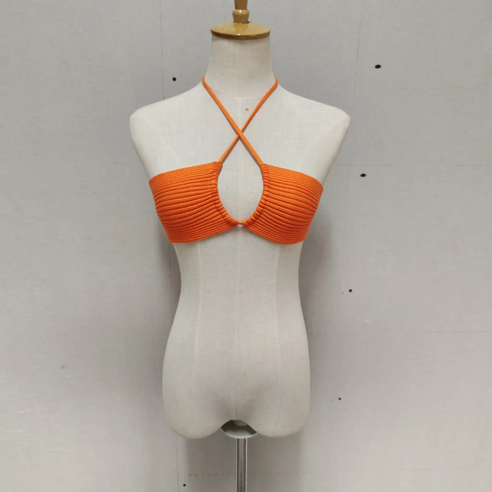 Wholesale 5 Pces)sexy backless crop tops Women's knitted halter neck tie up sleeveless camisole summer holiday tube top clubwear
Wholesale 5 Pces)sexy backless crop tops Women's knitted halter neck tie up sleeveless camisole summer holiday tube top clubwear