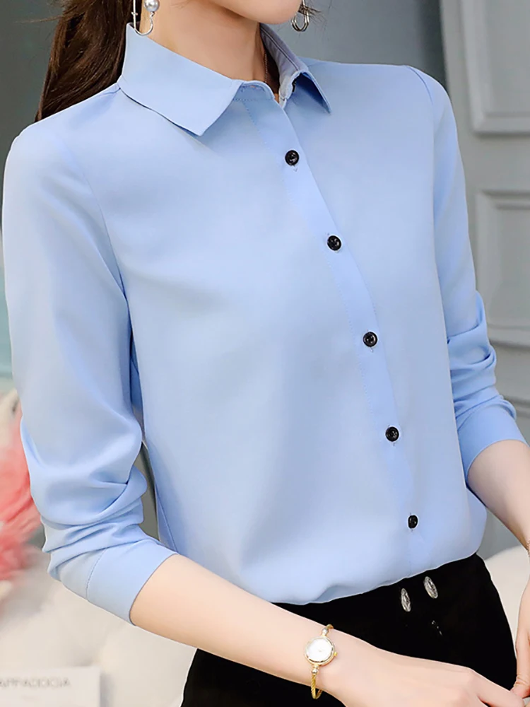 Fitshinling Fashion Female Shirt Long Sleeve Top Button Up Slim Basic Solid Blouse Femme 2022 Shirts For Women Clothing New In
Fitshinling Fashion Female Shirt Long Sleeve Top Button Up Slim Basic Solid Blouse Femme 2022 Shirts For Women Clothing New In