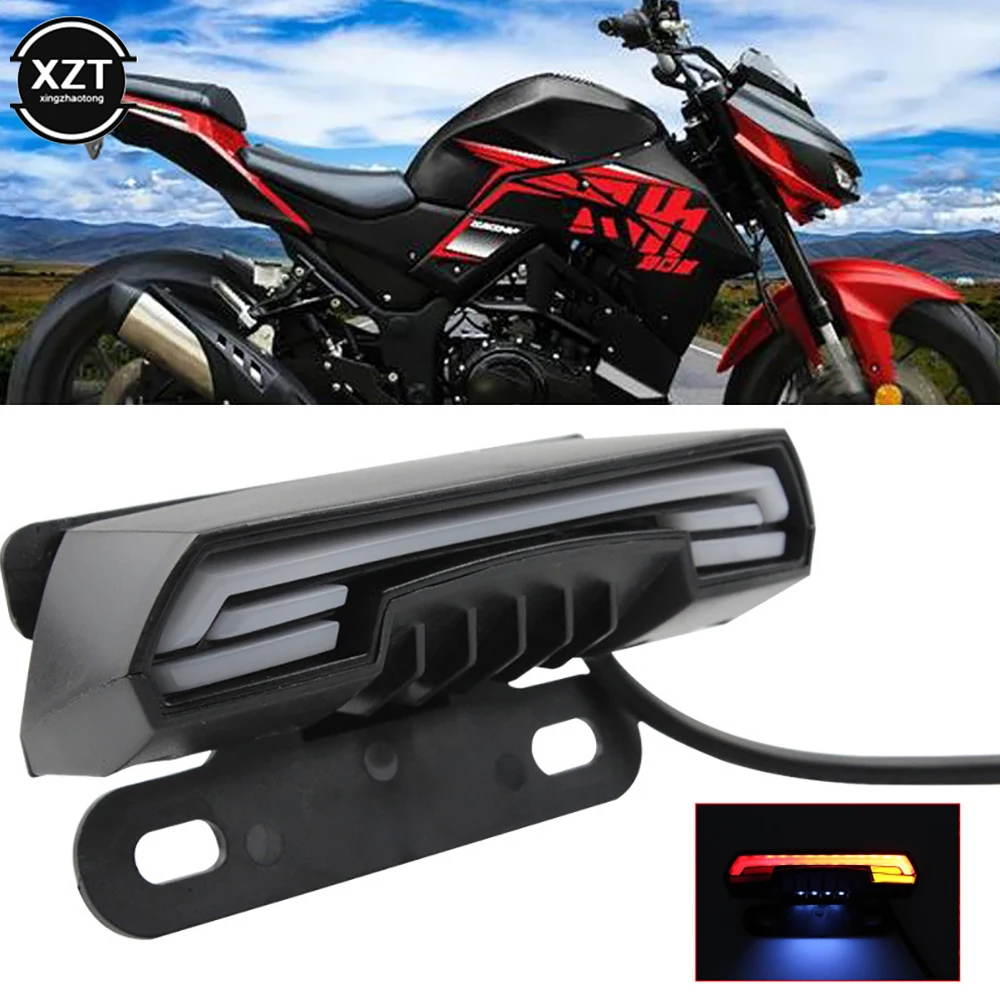 General Waterproof Motorcycle Scooter License Plate Lights Tail Rear Brake Stop Double Flash Warning Turn Signal Lamps Dynamic
General Waterproof Motorcycle Scooter License Plate Lights Tail Rear Brake Stop Double Flash Warning Turn Signal Lamps Dynamic