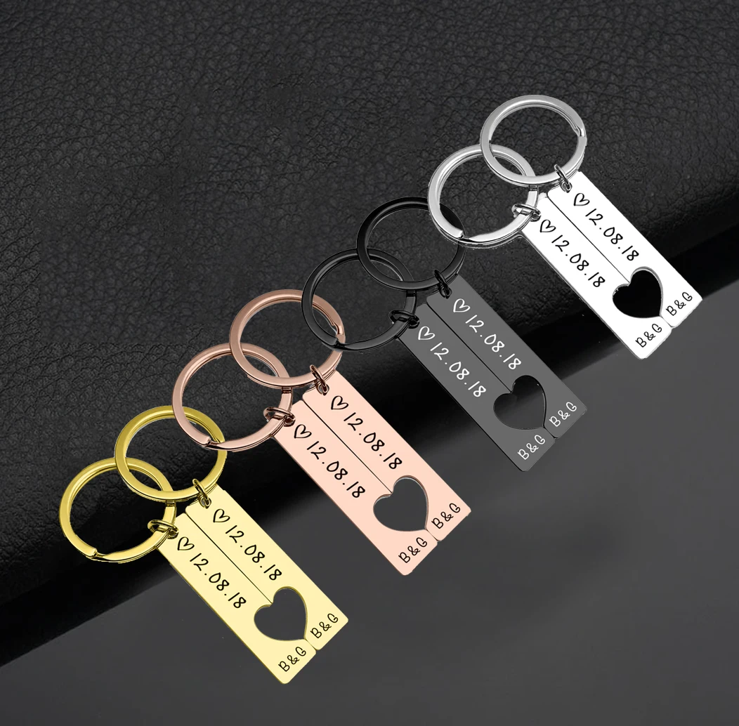 2Pcs Stainless Steel Custom Keychains For Boyfriend Girlfriend Gift Personalized Promise Keyrings For Lover
2Pcs Stainless Steel Custom Keychains For Boyfriend Girlfriend Gift Personalized Promise Keyrings For Lover