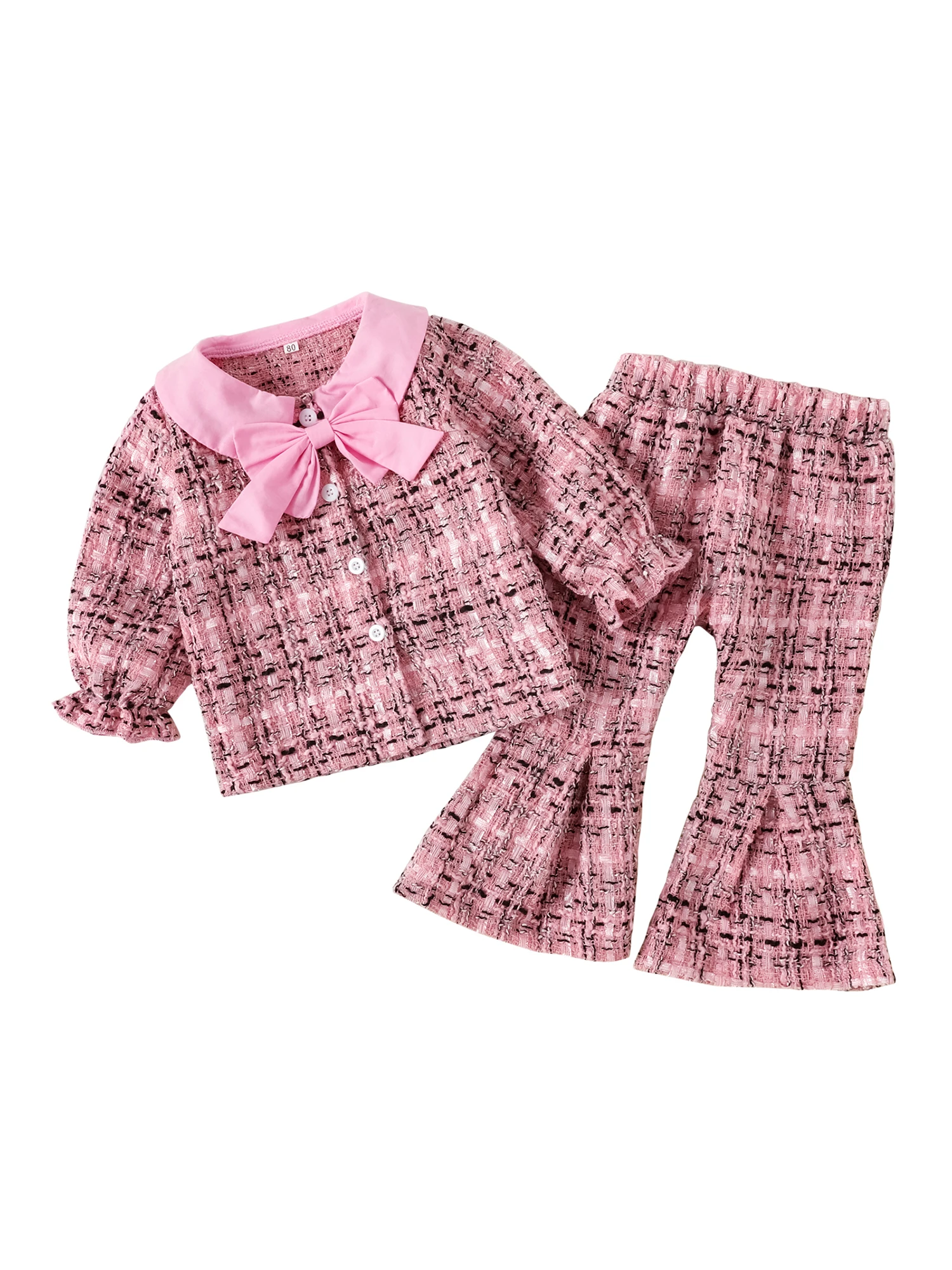 Fall Kids Girls Outfits Plaid Long Sleeve Button Up Shirt Tops with Stretch Casual Flare Pants Clothes Casual Set
Fall Kids Girls Outfits Plaid Long Sleeve Button Up Shirt Tops with Stretch Casual Flare Pants Clothes Casual Set