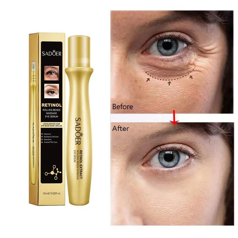 Retinol Anti-Wrinkle Eye Cream Remove Eye Bags Dark Circles Anti-Puffiness Roller Massage Serum Firming Lines Brighten Eye Care
Retinol Anti-Wrinkle Eye Cream Remove Eye Bags Dark Circles Anti-Puffiness Roller Massage Serum Firming Lines Brighten Eye Care