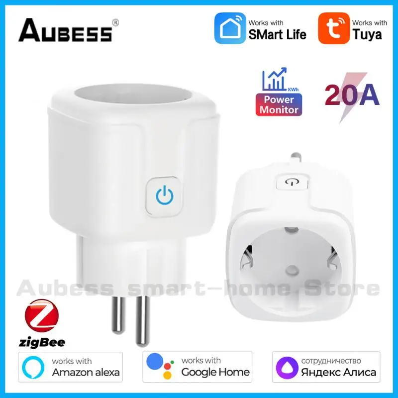 Tuya ZigBee Smart Plug 20A EU Wireless Remote Socket Smart Timer Plug Voice Control EU Home Fire Retardant PC Smart Power Socket
Tuya ZigBee Smart Plug 20A EU Wireless Remote Socket Smart Timer Plug Voice Control EU Home Fire Retardant PC Smart Power Socket