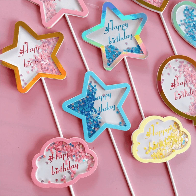 2pcs Birthday Cake Decoration Cloud Balloon Heart Star Plug-in Dessert Table Dress Up Star Cake Decorations Insert Card
2pcs Birthday Cake Decoration Cloud Balloon Heart Star Plug-in Dessert Table Dress Up Star Cake Decorations Insert Card