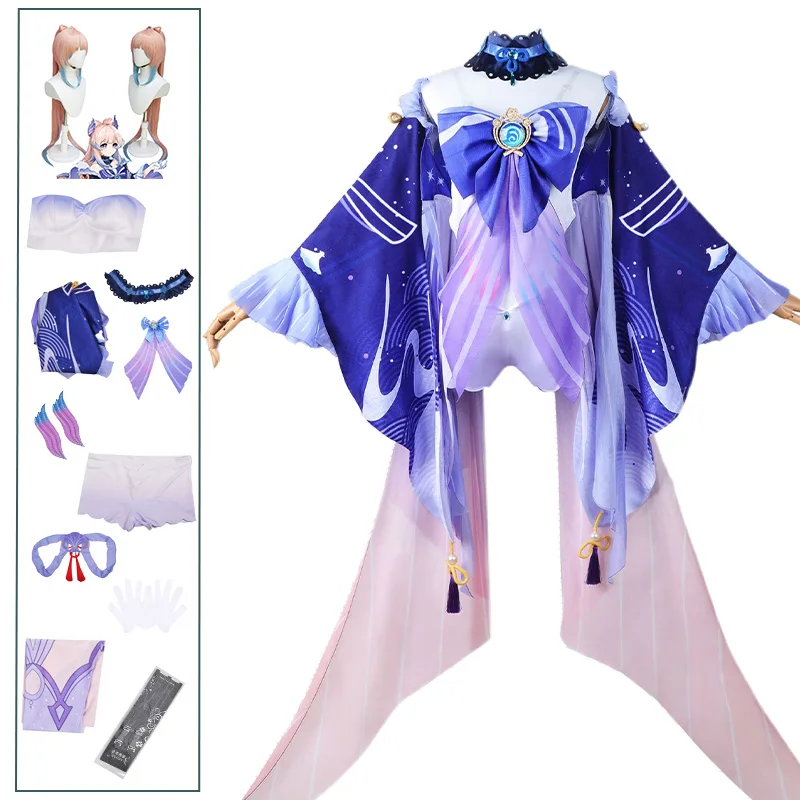 Kokomi Cosplay Genshin Impact Costume Sangonomiya Kokomi Dress Outfit Wig Sexy Women Halloween Party Fancy Outfit Set Com. Coni
Kokomi Cosplay Genshin Impact Costume Sangonomiya Kokomi Dress Outfit Wig Sexy Women Halloween Party Fancy Outfit Set Com. Coni