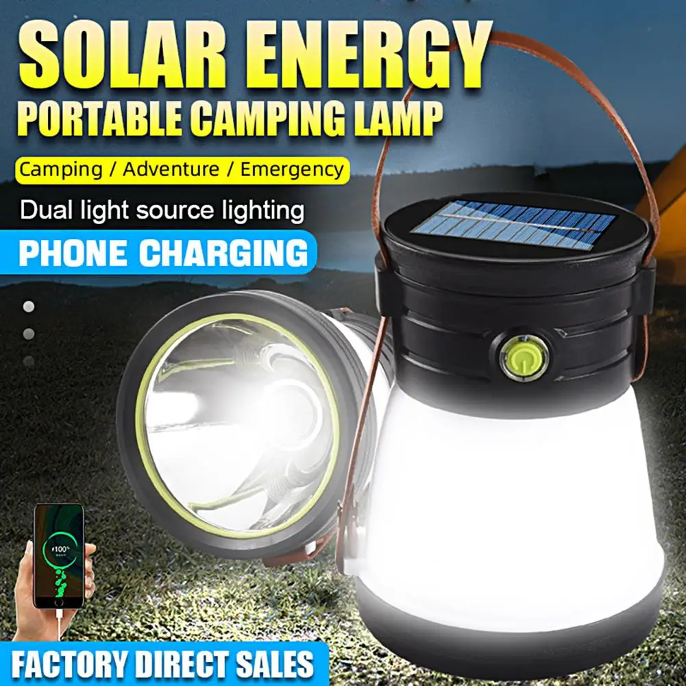 Solar Camping Light High Brightness Water Proof Illumination ABS Searchlight USB Multifunctional Tent Light Camping Accessories
Solar Camping Light High Brightness Water Proof Illumination ABS Searchlight USB Multifunctional Tent Light Camping Accessories