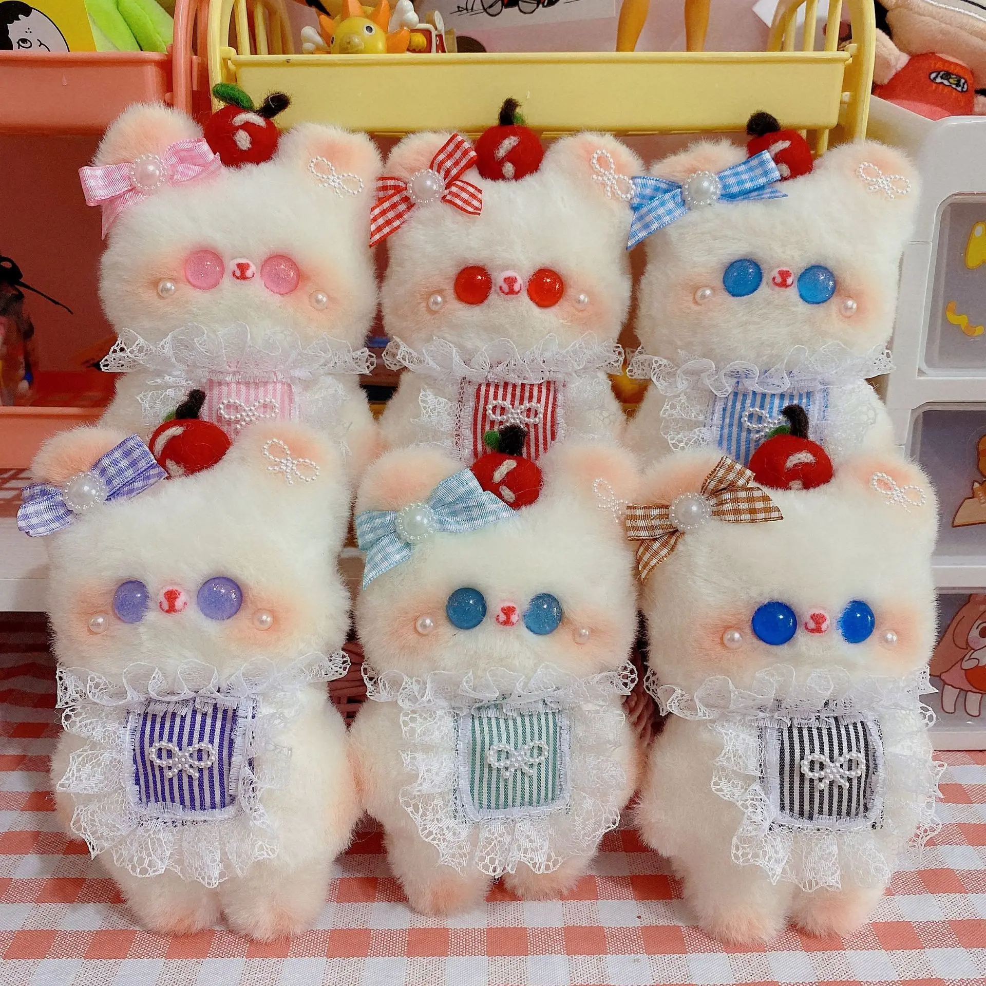 1 Pcs New Cartoon Kawaii Plush Bow Bib Bear Keychain Fashion Backpack Pendant Car Pendant Creative Birthday Christmas Gift
1 Pcs New Cartoon Kawaii Plush Bow Bib Bear Keychain Fashion Backpack Pendant Car Pendant Creative Birthday Christmas Gift