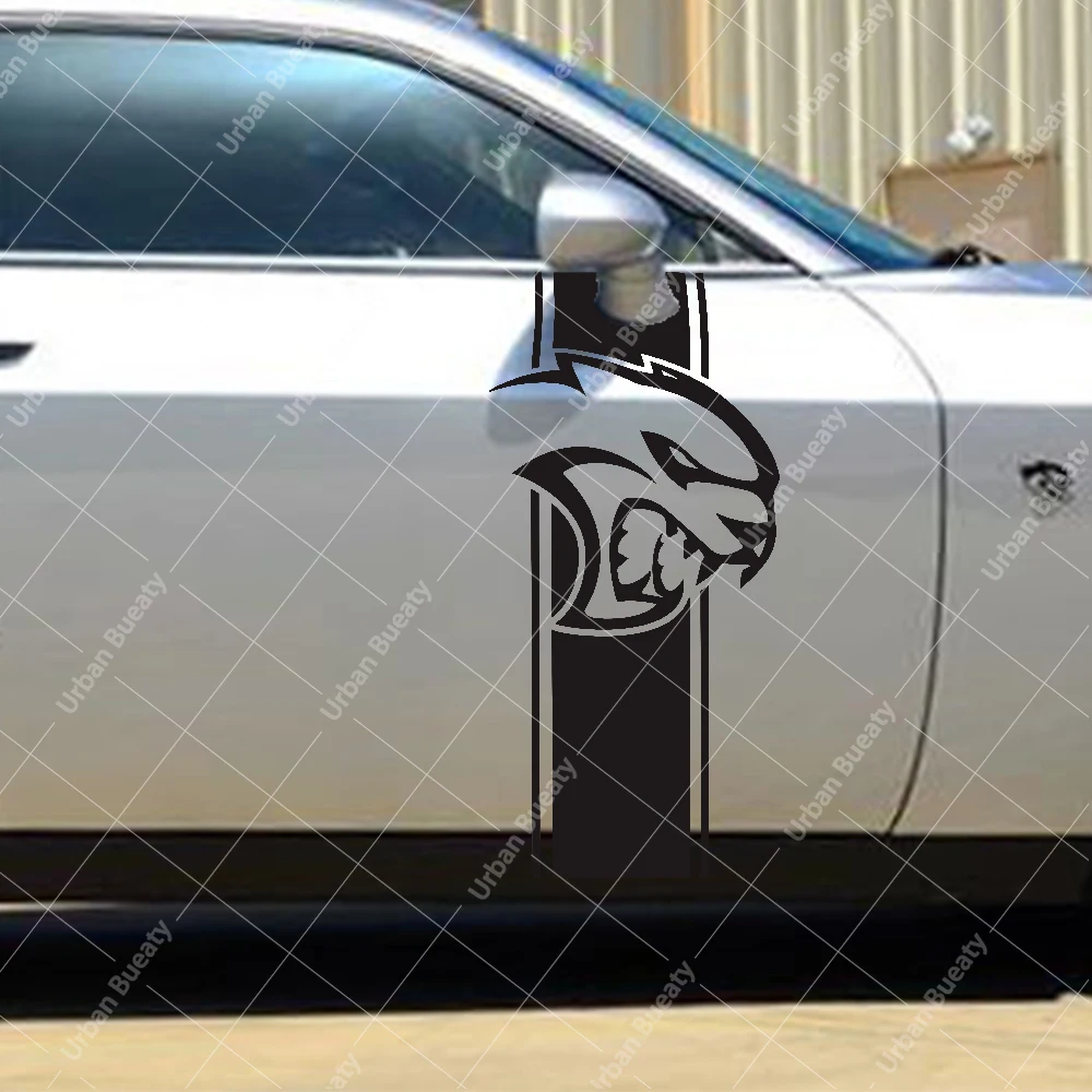 Боковые наклейки на капот двигателя для кровавой кошки Dodge Challenger зарядное