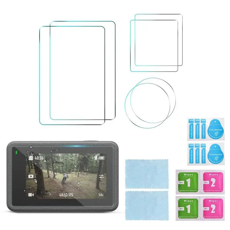 Camera Protective Film 2 Sets Universal Camera Screen Cover Protector Anti-Scratch Action Camera Lens Screen Protector
Camera Protective Film 2 Sets Universal Camera Screen Cover Protector Anti-Scratch Action Camera Lens Screen Protector