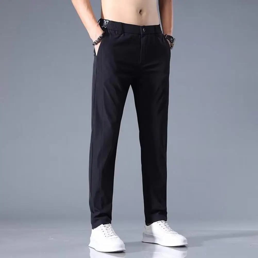 Stylish Men Suit Pants Quick Dry Mid Waist Men Suit Pants Pockets Breathable Trousers Male Clothes
Stylish Men Suit Pants Quick Dry Mid Waist Men Suit Pants Pockets Breathable Trousers Male Clothes