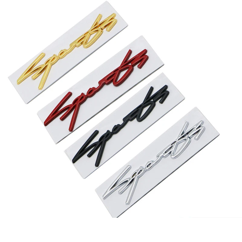 New Car Styling 3D Metal SPORTS Letter Word Logo Zinc Alloy Emblem Badge Trunk Body Sticker Decal Fender Emblem Auto Accessories
New Car Styling 3D Metal SPORTS Letter Word Logo Zinc Alloy Emblem Badge Trunk Body Sticker Decal Fender Emblem Auto Accessories