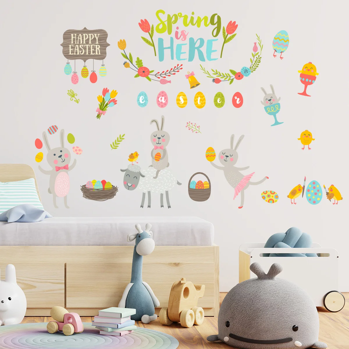 Cute Cartoon Rabbit Wall Sticker Bunny Wall Decals Window Paste Easter Poster Baby Room Mural Nursery Home Decoration Art Decals
Cute Cartoon Rabbit Wall Sticker Bunny Wall Decals Window Paste Easter Poster Baby Room Mural Nursery Home Decoration Art Decals