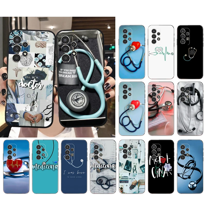 Phone Case for Samsung Galaxy A73 A53 A13 A22 A12 A32 A71 A21S A33 A52 A72 A23 A51 A31 M31 Doctor Stethoscope Case Funda
Phone Case for Samsung Galaxy A73 A53 A13 A22 A12 A32 A71 A21S A33 A52 A72 A23 A51 A31 M31 Doctor Stethoscope Case Funda