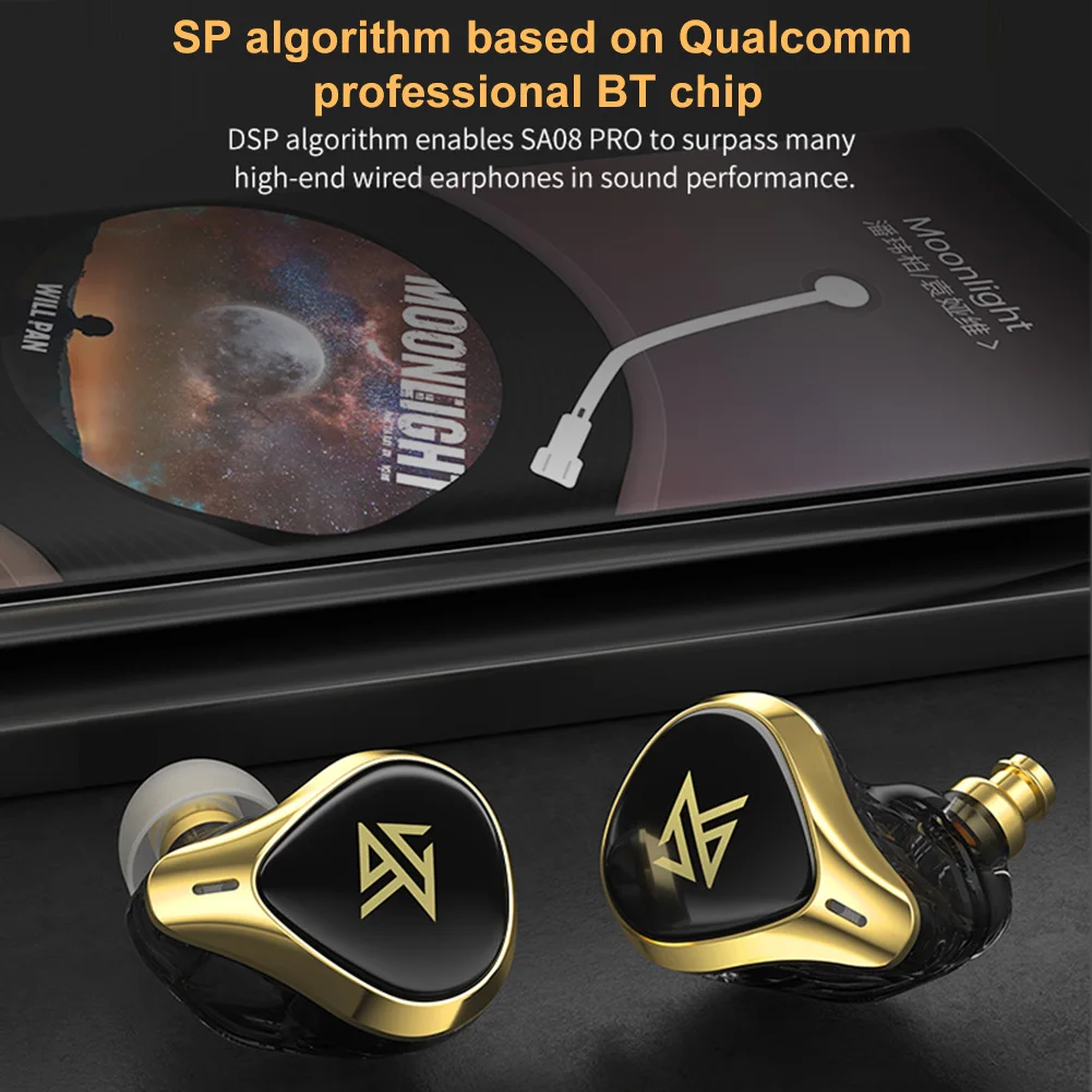 Оригинальные беспроводные наушники KZ-SA08 Pro TWS, сбалансированные арматурные Беспроводные наушники с шумоподавлением, совместимы с Bluetooth 5,2
Оригинальные беспроводные наушники KZ-SA08 Pro TWS, сбалансированные арматурные Беспроводные наушники с шумоподавлением, совместимы с Bluetooth 5,2
