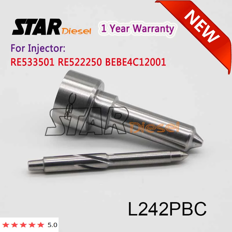 STAR Diesel L242PBC Common Rail Nozzle L242 PBC Injector Sprayer Assy L 242 PBC For RE533501 RE522250 BEBE4C12001
STAR Diesel L242PBC Common Rail Nozzle L242 PBC Injector Sprayer Assy L 242 PBC For RE533501 RE522250 BEBE4C12001