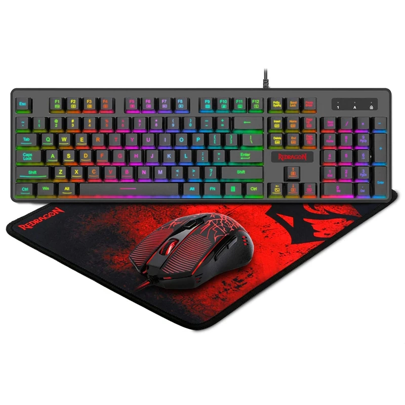 Redragon S107 Gaming Toetsenbord En Muis Combo Grote Muismat Mechanische Feel Rgb Backlit 3200 Dpi Muis Voor Windows Pc
Redragon S107 Gaming Toetsenbord En Muis Combo Grote Muismat Mechanische Feel Rgb Backlit 3200 Dpi Muis Voor Windows Pc