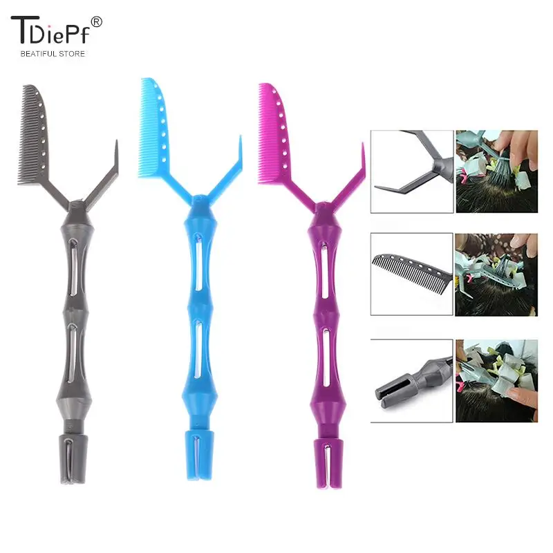 

3 Pcs/Set Professional Curly Perm Combs For Barber Shop Women Girls Hairdressing Diy Hair Curling Tools Hair Comb