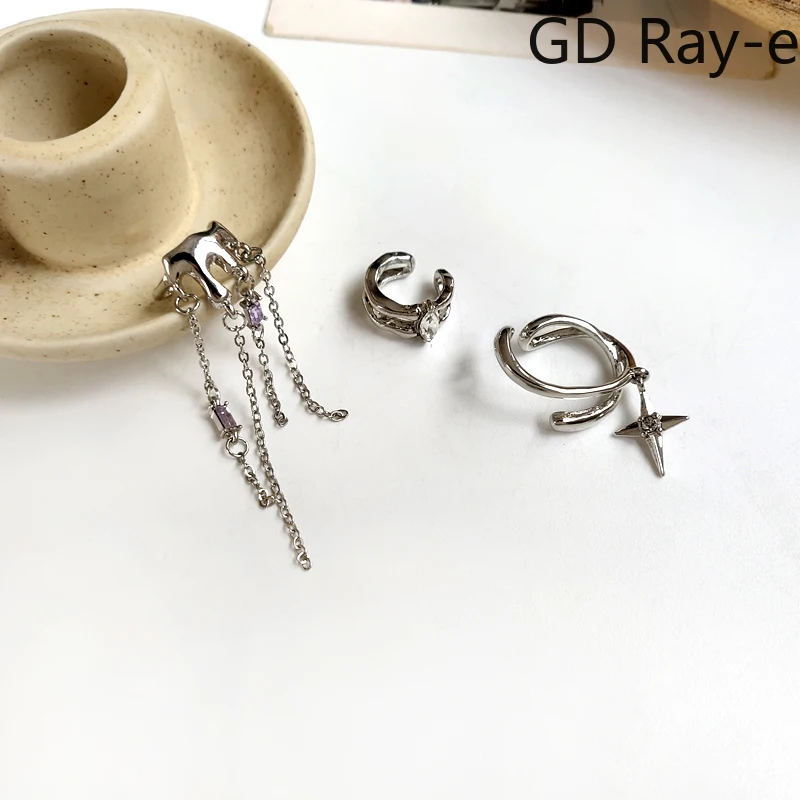 Fashion Statement Earrings for Women Hip-hop Cool Diamond Tassel Earbone Clip Star Ear Clip No Ear Hole Clip Earrings Set 164
Fashion Statement Earrings for Women Hip-hop Cool Diamond Tassel Earbone Clip Star Ear Clip No Ear Hole Clip Earrings Set 164