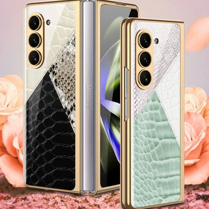Чехол для Samsung Galaxy Z Fold 5, кожаный узор, закаленное стекло с покрытием, ПК Рамка, Жесткий Чехол для Z Fold5 Fold 4 3 Capa
Чехол для Samsung Galaxy Z Fold 5, кожаный узор, закаленное стекло с покрытием, ПК Рамка, Жесткий Чехол для Z Fold5 Fold 4 3 Capa