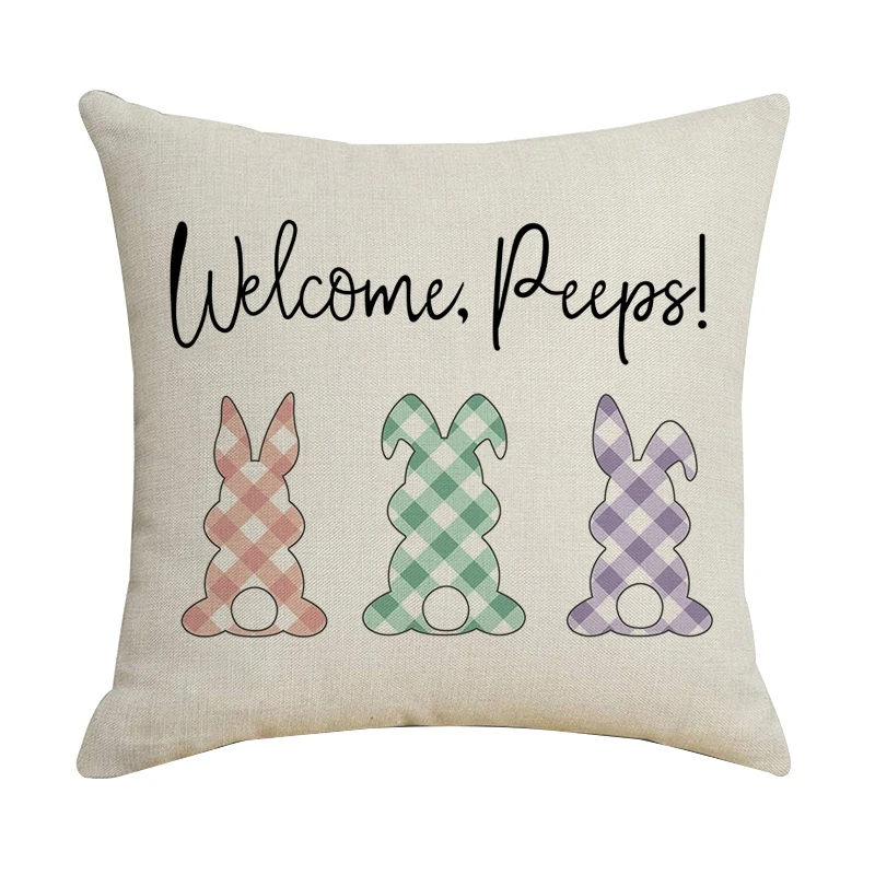 Счастливый Пасхальный кролик, чехол для дивана, льняная подушка, чехол, украшение для гостиной, подушка, чехол для автомобиля 45x45 см CNIM Hot 
Счастливый Пасхальный кролик, чехол для дивана, льняная подушка, чехол, украшение для гостиной, подушка, чехол для автомобиля 45x45 см CNIM Hot