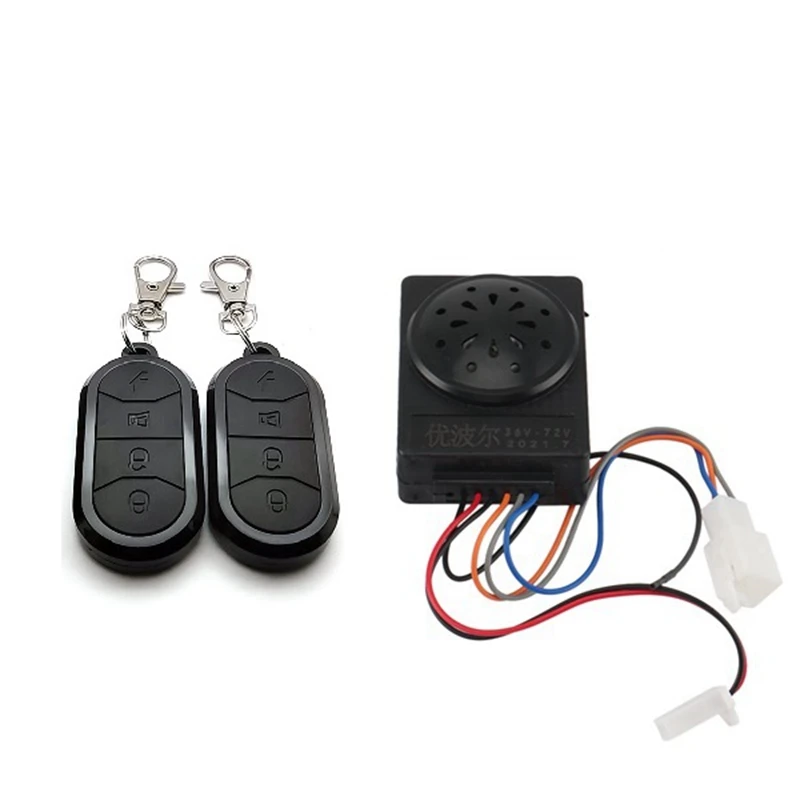 Ebike Alarm System Dual Remote Control 36V 48V 60V 72V for Electric Bicycle/Scooter Ebike/Brushless Controller
Ebike Alarm System Dual Remote Control 36V 48V 60V 72V for Electric Bicycle/Scooter Ebike/Brushless Controller