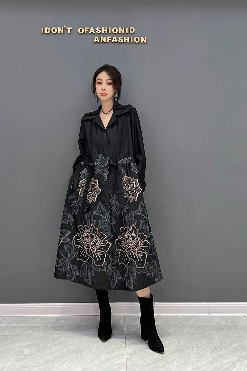 SuperAen Autumn 2022 New Korean Fashion Windbreaker Jacket Embroidery Temperament Loose Female Retro Trench Coat
SuperAen Autumn 2022 New Korean Fashion Windbreaker Jacket Embroidery Temperament Loose Female Retro Trench Coat