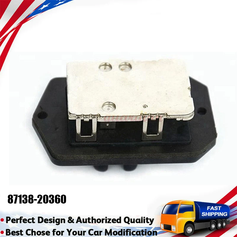 NEW Blower Motor Resistor Adapter Front Switch Black Resister 8713841020 2468105050 for Toyota Corolla Celica RU323 87138-20360
NEW Blower Motor Resistor Adapter Front Switch Black Resister 8713841020 2468105050 for Toyota Corolla Celica RU323 87138-20360