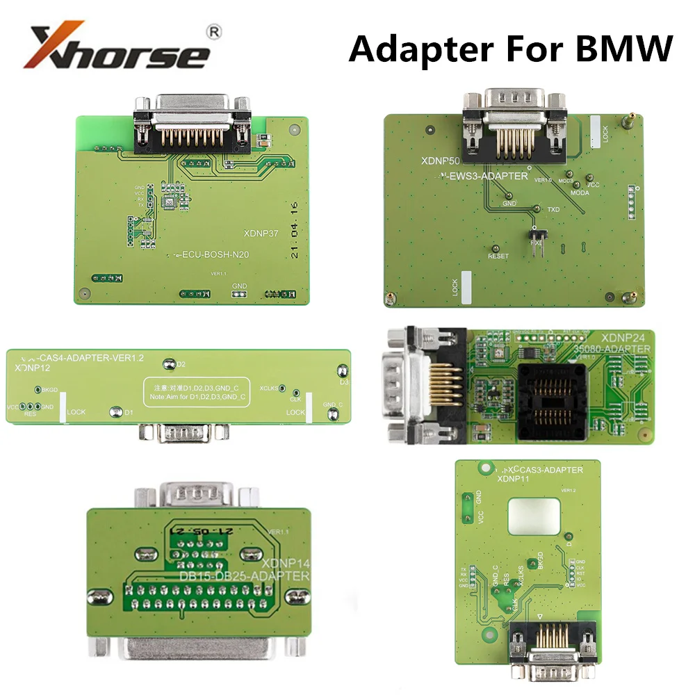 Адаптеры серии Xhorse XDNP для BMW EWS3/35080/DB80/Cas3/Cas4 работа с MINI Prog/VDI Key Tool Plus без пайки -