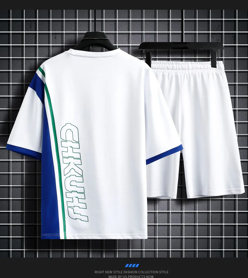 Summer T Shirt Shorts 2 Piece Set Tracksuit Men's Sports Wear Basketball Fashion Print Pattern Streetwear Men Sets Short Outfits
Summer T Shirt Shorts 2 Piece Set Tracksuit Men's Sports Wear Basketball Fashion Print Pattern Streetwear Men Sets Short Outfits