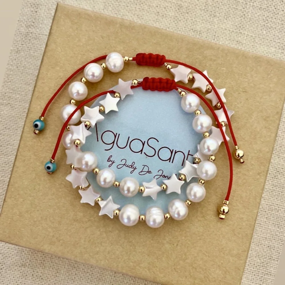Women Natural Freshwater Pearl Shell Star Beads Bracelet Braided Handmade Girls Wrist Jewelry Gift
Women Natural Freshwater Pearl Shell Star Beads Bracelet Braided Handmade Girls Wrist Jewelry Gift
