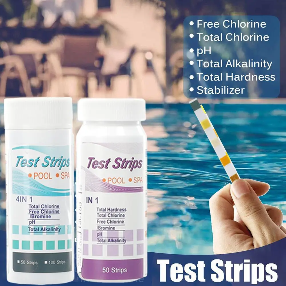 5 In 1 Test Strips For Aquarium /Fish Tank /Swimming Pool / Spa Water Quality 50 Pcs Chlorine /PH /Bromine Measure Paper K4H8 
5 In 1 Test Strips For Aquarium /Fish Tank /Swimming Pool / Spa Water Quality 50 Pcs Chlorine /PH /Bromine Measure Paper K4H8
