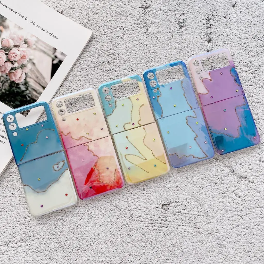 2in1 Glossy Bling Diamond Phone Case For Samsung Galaxy Z Flip3 Fold 3 2 Gradient Colorful Glitter Ultra-Thin Hard PC Back Cover
2in1 Glossy Bling Diamond Phone Case For Samsung Galaxy Z Flip3 Fold 3 2 Gradient Colorful Glitter Ultra-Thin Hard PC Back Cover