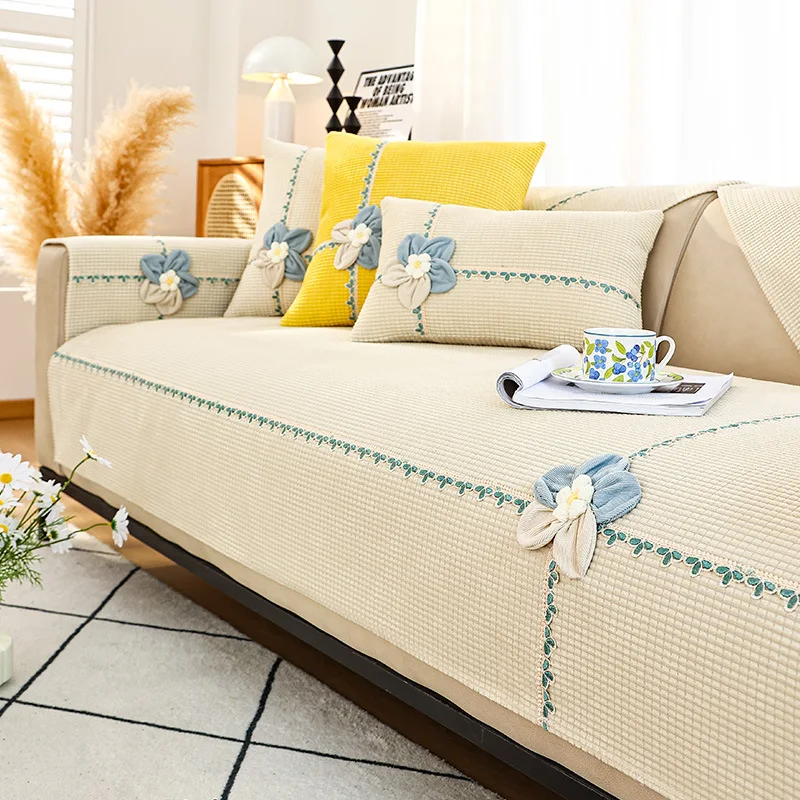 Living Room Sofa Cover Lace Lines Matching Pomelo Flower Lattice Sofa Cushions Towel Non-slip Four Seasons Decorative Cushions
Living Room Sofa Cover Lace Lines Matching Pomelo Flower Lattice Sofa Cushions Towel Non-slip Four Seasons Decorative Cushions