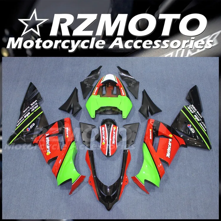 Новый комплект обтекателей для цельного мотоцикла ABS, подходит для Kawasaki Ninja ZX-10R ZX10R 2004 2005 04 05, кузов красного и зеленого цвета
Новый комплект обтекателей для цельного мотоцикла ABS, подходит для Kawasaki Ninja ZX-10R ZX10R 2004 2005 04 05, кузов красного и зеленого цвета