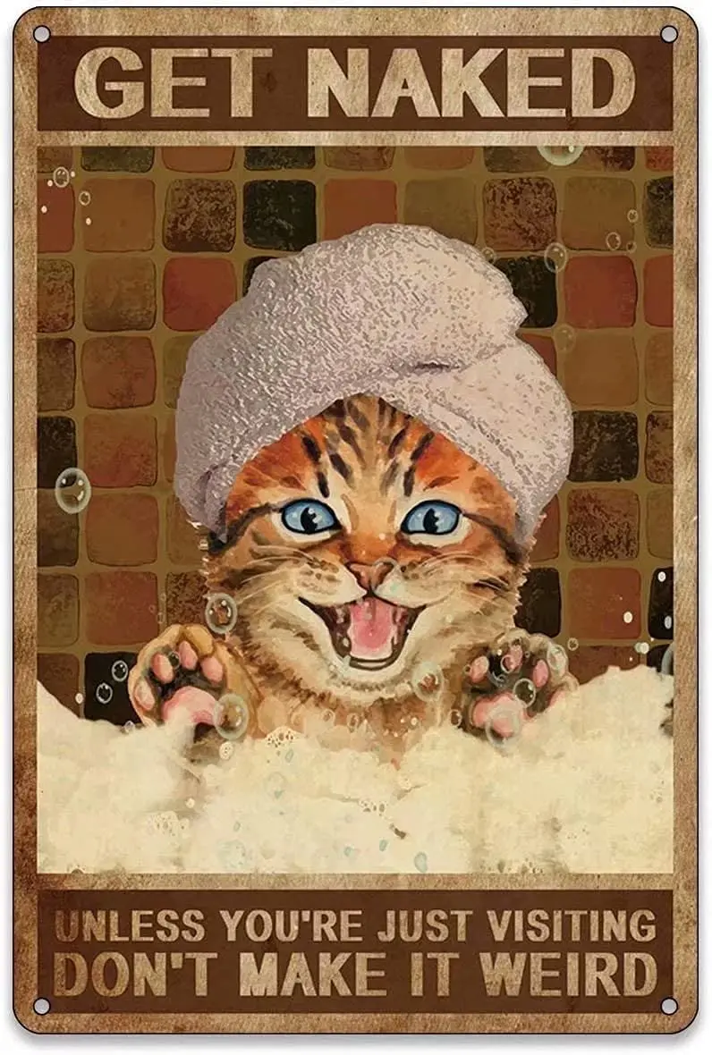 Kitten Retro Metal Tin Sign Cat bathroom Tin Sign Decoration man Cave Vintage Chic Decor Home Garage Bar Metal Poster Wall Decor
Kitten Retro Metal Tin Sign Cat bathroom Tin Sign Decoration man Cave Vintage Chic Decor Home Garage Bar Metal Poster Wall Decor