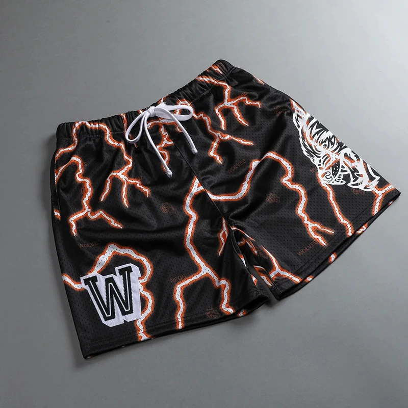 2023 New DARC Wolves Mesh Shorts Classic Lightning Printed W Embroidery Gym Fitness Basketball Shorts Men Workout Training
2023 New DARC Wolves Mesh Shorts Classic Lightning Printed W Embroidery Gym Fitness Basketball Shorts Men Workout Training