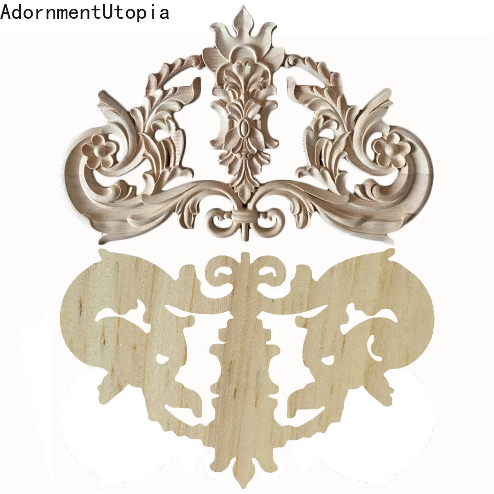 1PC 34cm Frame Door Cabinet Furniture Decorative Statues Wood Appliques Furniture Unpainted Wood Carved Corner Onlay Sculptures
1PC 34cm Frame Door Cabinet Furniture Decorative Statues Wood Appliques Furniture Unpainted Wood Carved Corner Onlay Sculptures